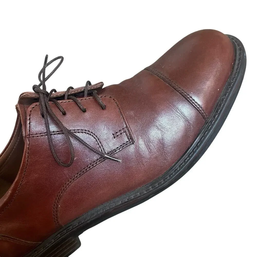 Johnston and Murphy Brown Cap Toe Oxford Shoes Size 9M